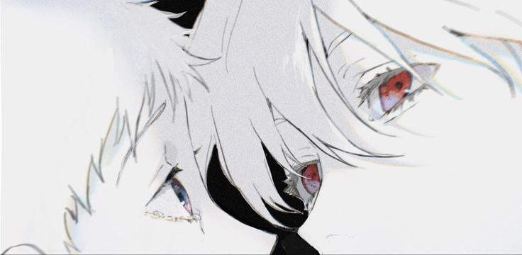 Monochrome close-up illustration of two characters